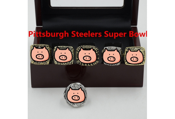 Pittsburgh Steelers Six-Piece Superbowl Replica Ring Set – All In