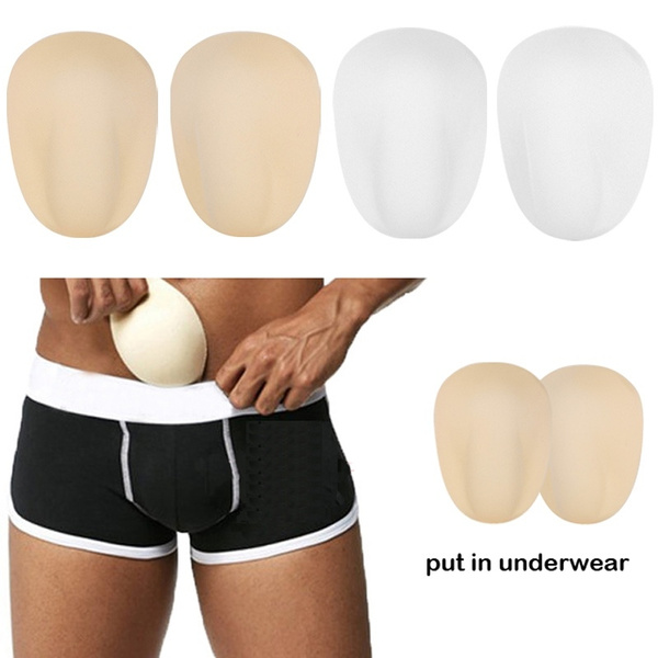 Mens Bulge Package Enhancer Cup Pouch Sponge Pad Insert for Swimwear  Underwear 