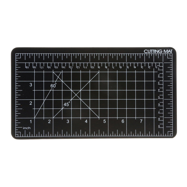 DIY Craft Self Healing Cutting Mat Double Sided Hobby Tool Black 5 x 9 Inch  