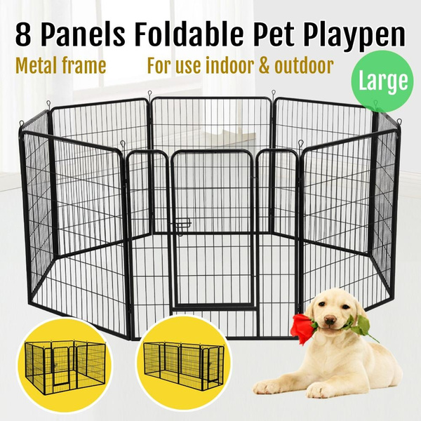 8 panel dog exercise pen