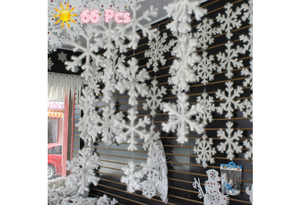 Christmas Decorations for Office Christmas Snowflake Hanging Decoration Garland Ornaments for Xmas Winter Wonderland Holiday Party Decor CHRORINE Winter Snowflake Swirls Decorations 30 Pcs