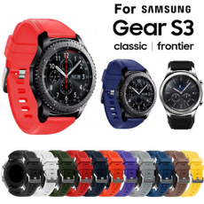 22mm Replacement Silicone Band Strap Bracelet For Samsung Gear S3 Frontier Watch