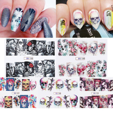 Nails, nail stickers, stencil, art