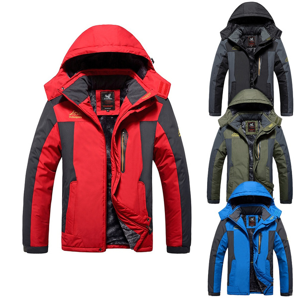 Hombre de invierno de manga larga con capucha caliente chaqueta con capucha  abrigo parka hombres chaqueta de invierno más tamaño | Wish