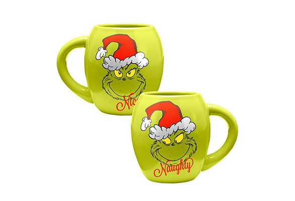 Grinch - Naughty. Nice. I Tried Ceramic Mug 11oz / Dr. Seuss / Christm –  Black Cat Tees