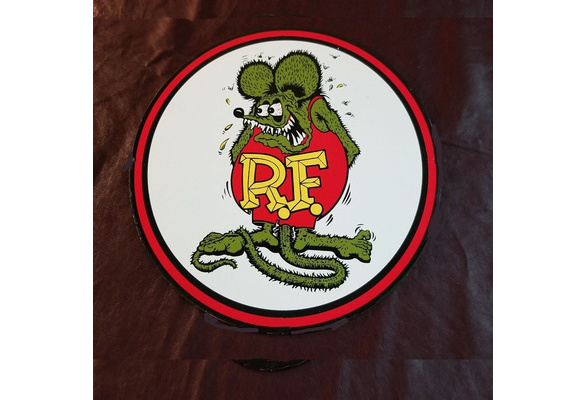 Rat fink banner Poster printMan cave flag wall hanging sign shed rat fink USA