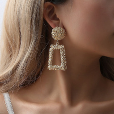 Fashion, Jewelry, vintage earrings, gold