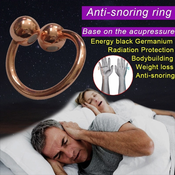 Anti Snoring Ring Stopper Sleeping Breathe Aid Acupressure Treatment Stop Snore Healthcare