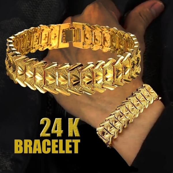Classic Bracelet 24K Gold Plated Chain 