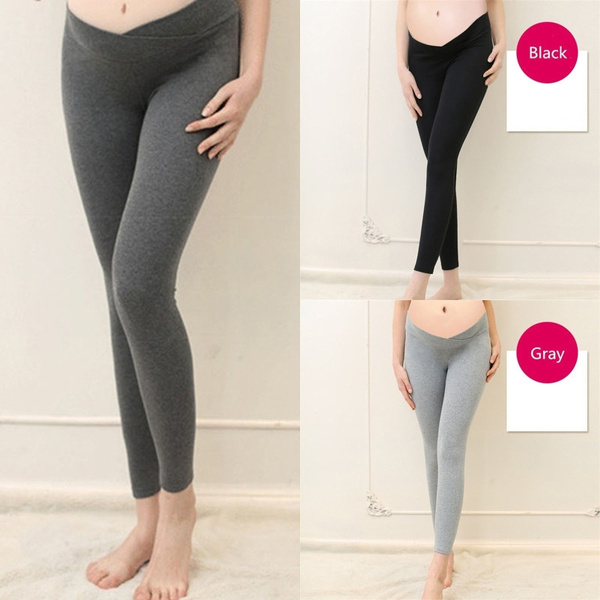 Maternity Leggings Low Waist Pregnancy Belly Pants For Pregnant