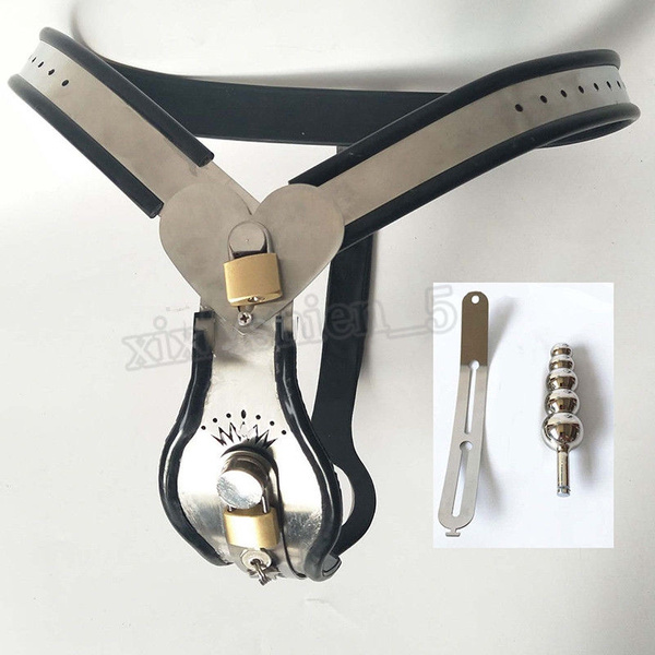 New Female Hearted Designed Adjustable Chastity Belt Device With Plug ...