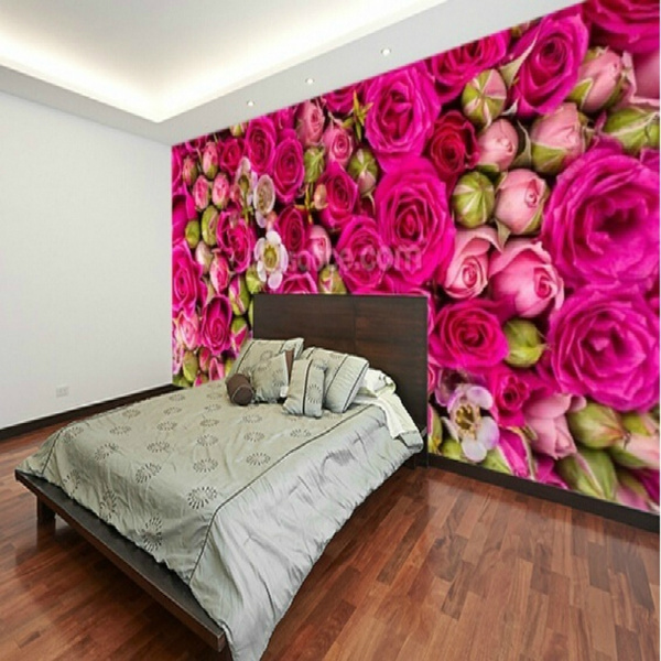 Custom modern wallpaper,red rose,3D photo wallpaper for living room  restaurant bedroom wall wallpaper papel de paredes | Wish