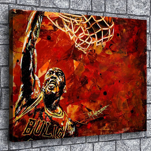 Michael Jordan Hd Canvas Print Home Decoration Living Room Bedroom Wall Art Pictures No Framed Wish