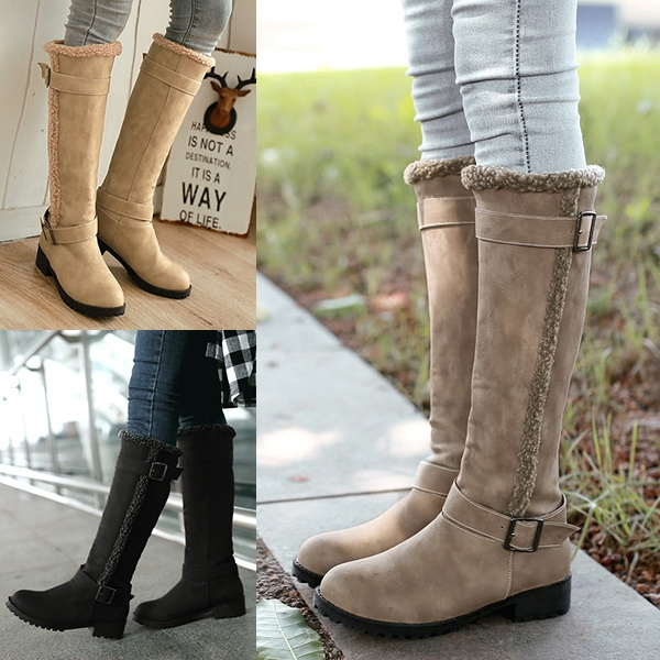 Casual Women Warm Snow Boots Fashion Winter Boots Comfortable Warm ...