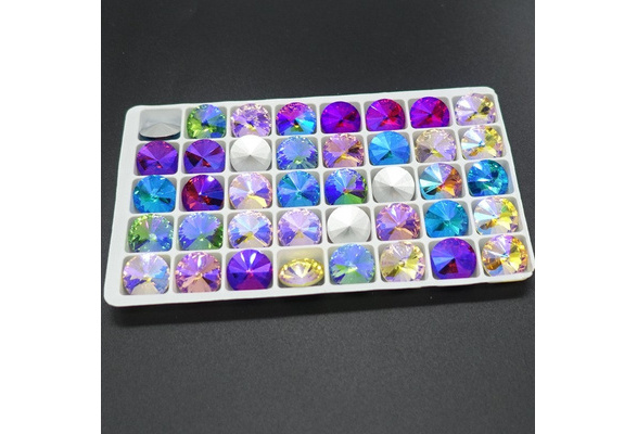 Mix Color AB XILION ELEMENTS Crystal glass Rivoli loose Beads 12mm14mm16mm18mm 
