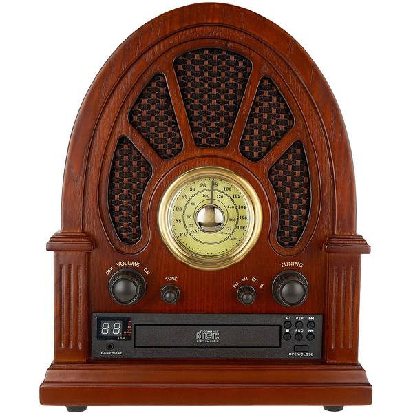 Innovative Technology ITVS-1350 Vintage Wooden Bluetooth Speaker Table ...