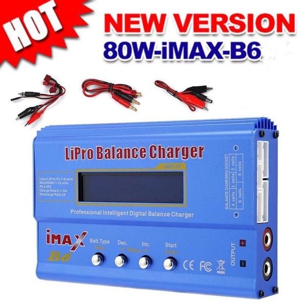 Chargeur IMAX B6 80W - Pour Batteries LiPo, NiMH, Pb - Écran LCD - Avec équilibrage