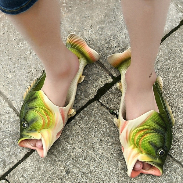 Fish Slipper Beach Sandals Kids Cute Creative Slippers Couples Casual Shoes New