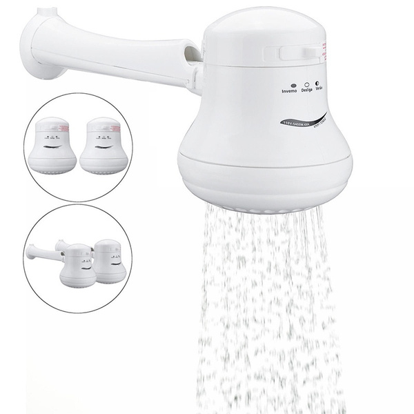 Hose Bracket 5400W 220V ELECTRIC SHOWER HEAD INSTANT HOT WATER HEATER BATH 
