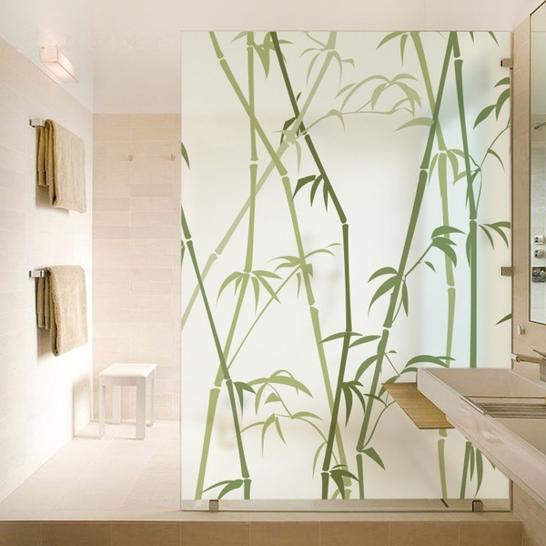 Privacy Glass Decorative Frosted Bamboo Window Film Sticker Frosting  90CM*5M AU | eBay