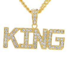 King, Men  Necklace, punk necklace, kingnecklace