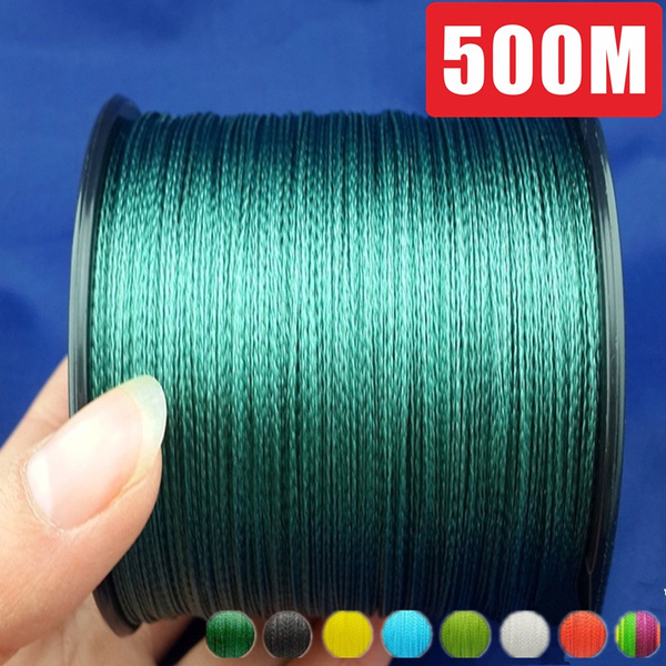 Multi-color optional 4-strand braided wire 500M 6LB-100LB PE multi-filament braided  fishing line