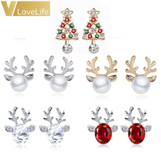 reindeerearring, Christmas, Gifts, Stud Earring