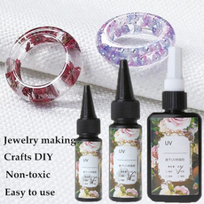 1 Bottle UV Resin Epoxy DIY Jewelry Making Transparent Soft Quick Solidify Crafts 10/25/50ml