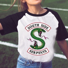 2018 Riverdale 'South Side Serpents' T-shirt Women Riverdale Graphic Tees Archie Comics Jughead Shirt