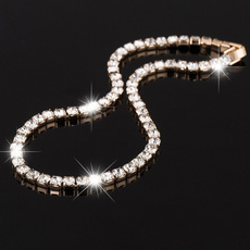 Cubic Zirconia, Chain Necklace, DIAMOND, Jewelry