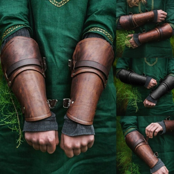 Large Leather Bracers