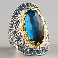 Blues, Sterling, Engagement, Jewelry