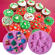siliconecakemould, christmasmold, Kitchen & Dining, Baking