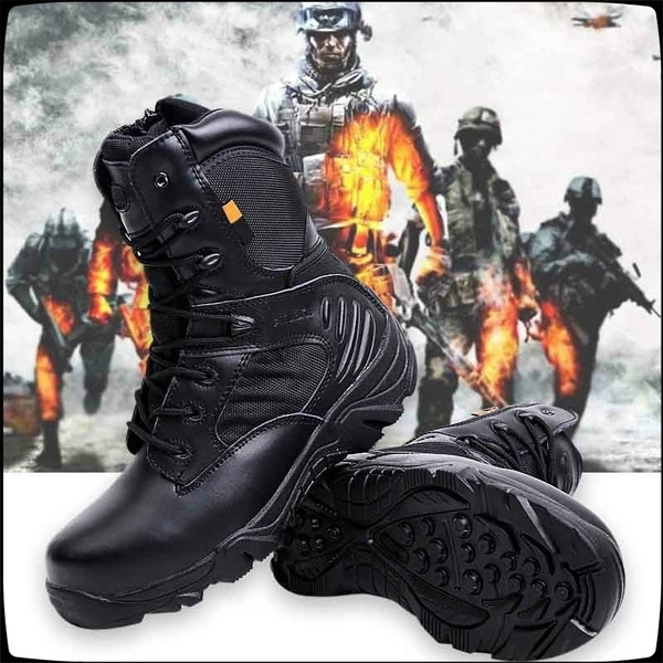 Size 36-46 Army Male Commando Combat Desert Outdoor Hiking Boots Landing Tactical Military Shoes 
