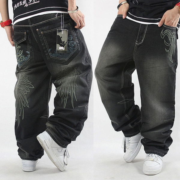 Hip Hop Loose Men's Jeans Large Sizes Harlan Jeans Men Clothing Man ...