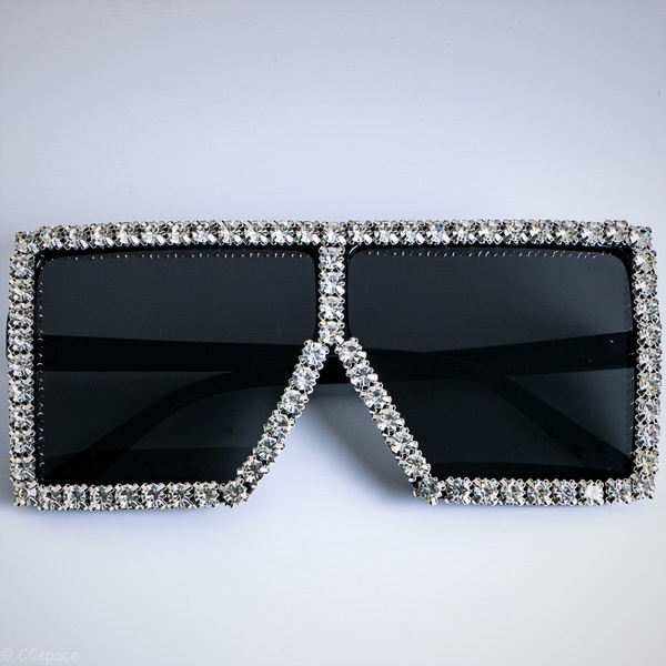  LIXX Trendy Square Diamond Sunglasses Women Men Retro