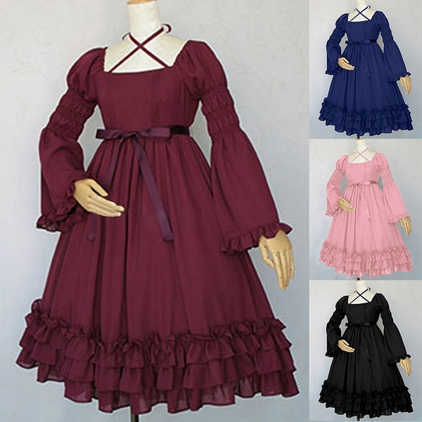 4 Color Women s Fashion Victorian Maiden Classic Sweat Lolita