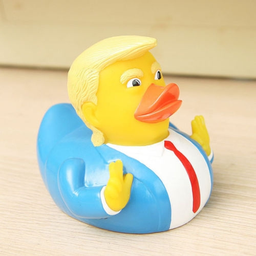 Donald Trump Rubber PVC Duck Bath Duck Squeaky Baby Kids Animals Floats Toys 