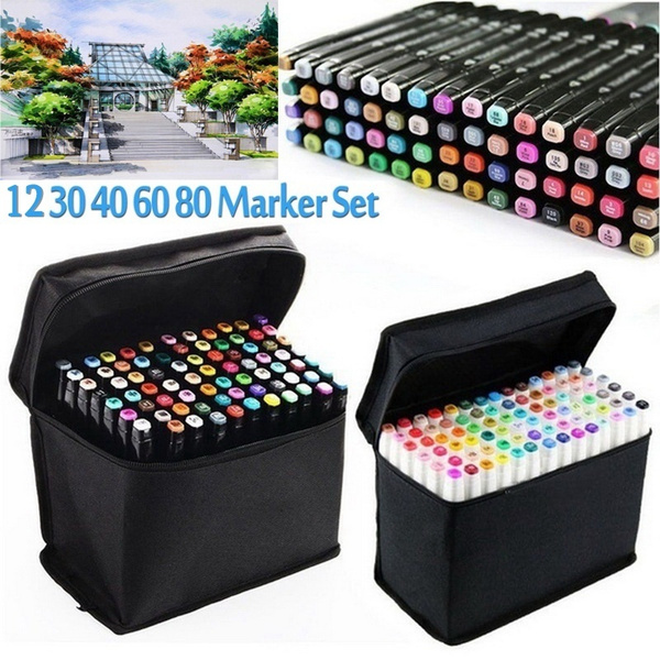Touch Professional 80 Alcohol Markers Drawing Set Double Tip Art