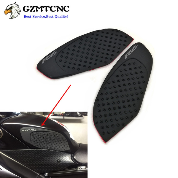 YZF-R6 Anti Slip Fuel Tank Pad Sticker Gas Knee Grip Traction for Yamaha  YZF 600 R6 2008 2009 2010 2011 2012 2013 2014 2015 2016