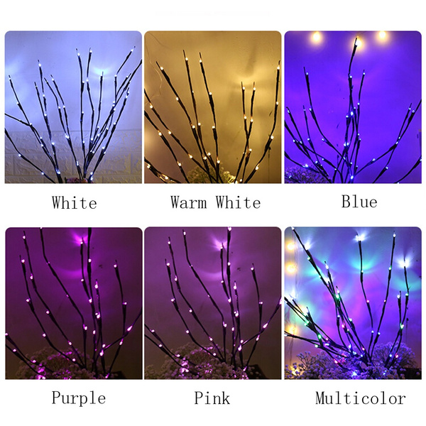 led warm light willow tree