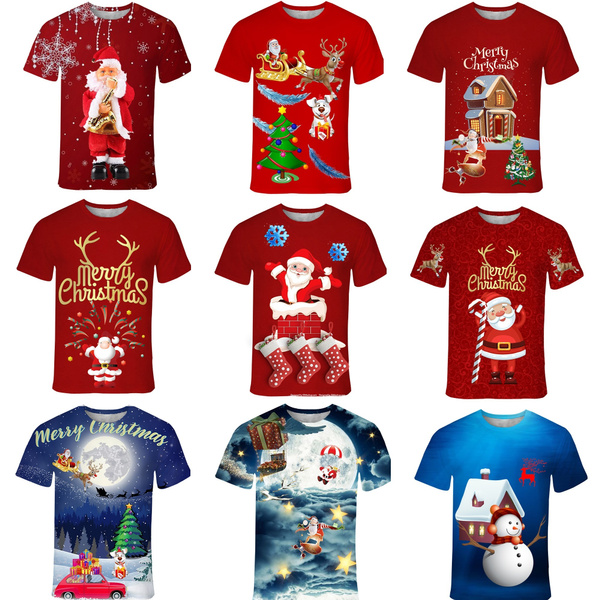 Short sleeve hot sale christmas shirt