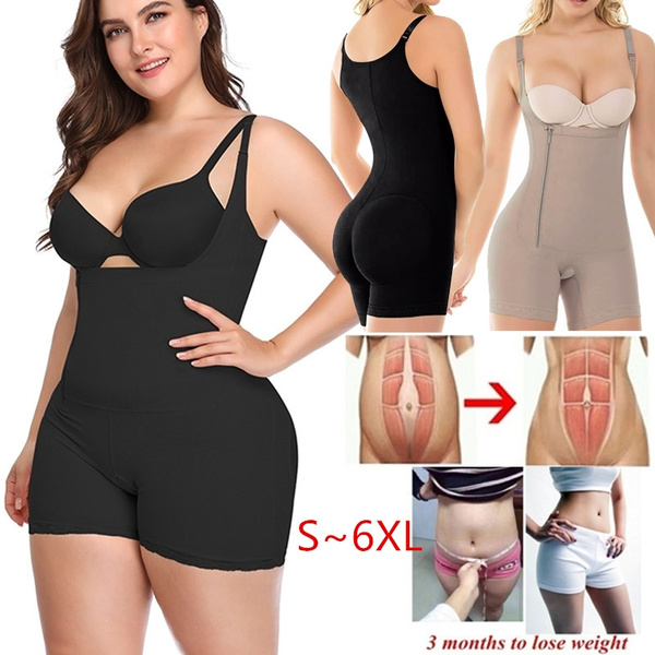 Women Fajas Colombianas Body Shaper Tummy Control Shapewear Seamless Bodysuit  Postpartum Girdle Plus Size
