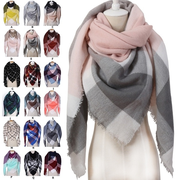 Women Scarves Shawls Winter Warm Scarf Luxury Brand Soft Fashion