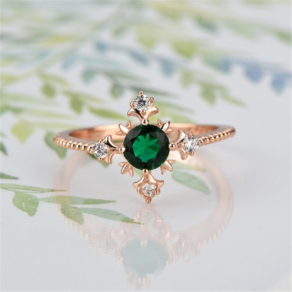 Retro Silver Color Ring Oval Zircon Ring Green Emerald Gemstone Jewelry  Thai Silver Turkish Jewelry Gifts Rings for Women Men - AliExpress