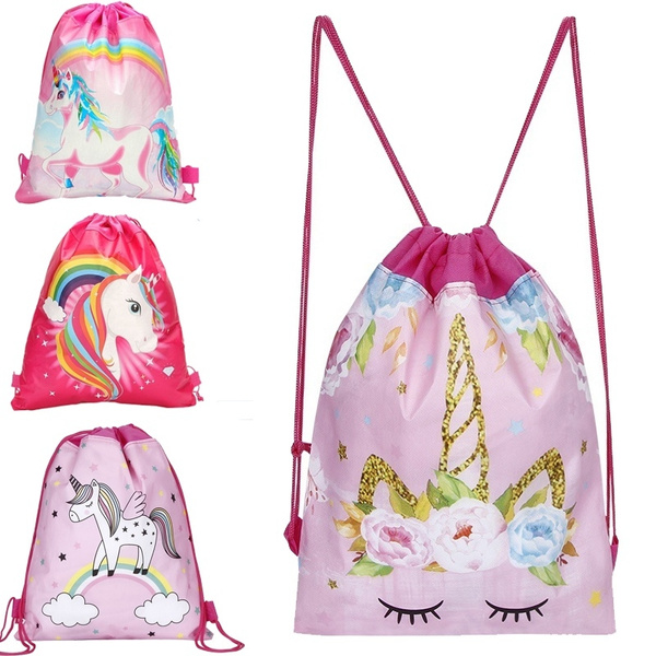 drawstring unicorn bag