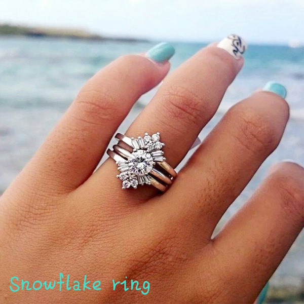 Snowflake on sale engagement ring