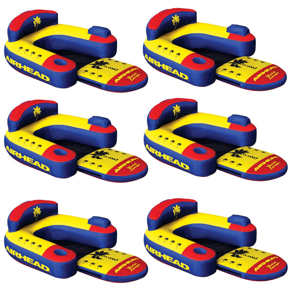 Airhead AHBL-3 Bimini Lounger II 1 Person Inflatable Pool Lounge Raft ...