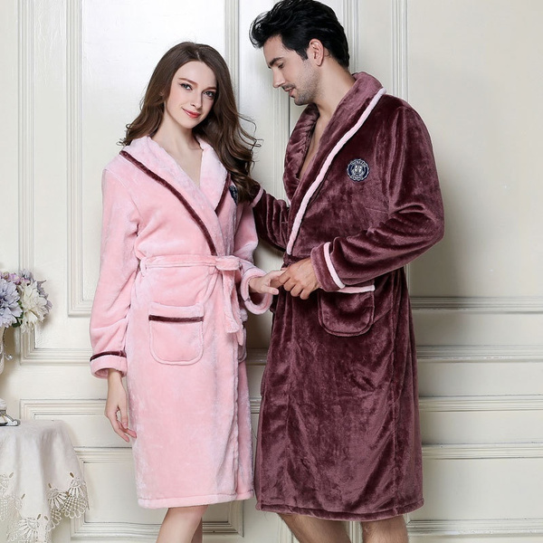 Women Coral Fleece Bath Robe Lightweight Dressing Gown Robe Quality  Sleepwear AU | eBay