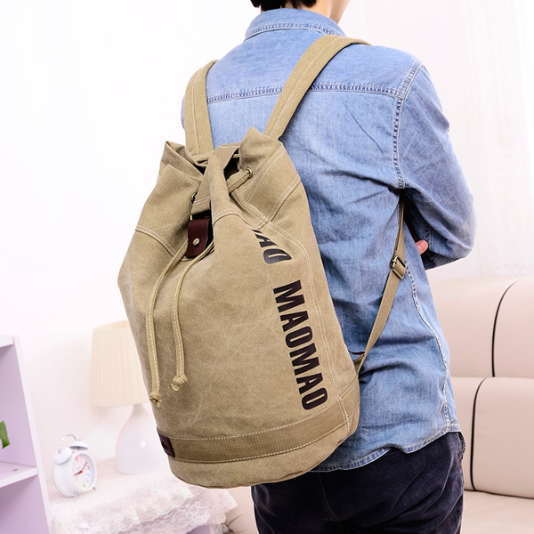 Borsa da viaggio, Mpowtech® Outdoor Uomo Secchiello in tela con coulisse  Zaino Lettera Stampa Borse militari Tattiche Borsa sportiva militare  Pieghevole Escursionismo Zaino | Wish